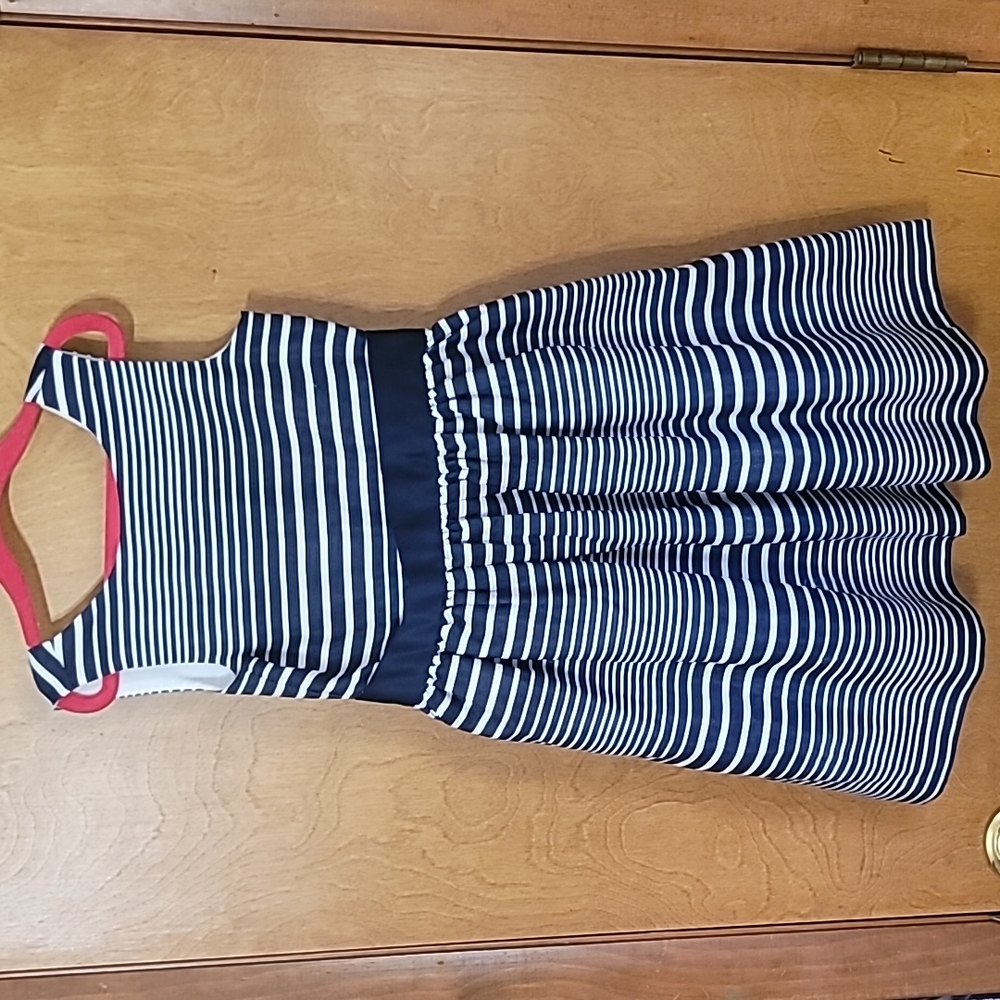 Gymboree navy and white sleeveless dress size 6